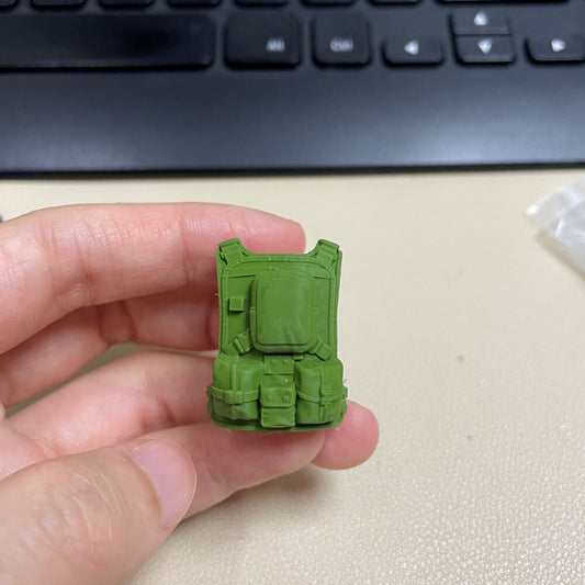 Unpainted 1/18 Body Armor Carlos Vest Waistcoat Model For 3.75" Action Figure