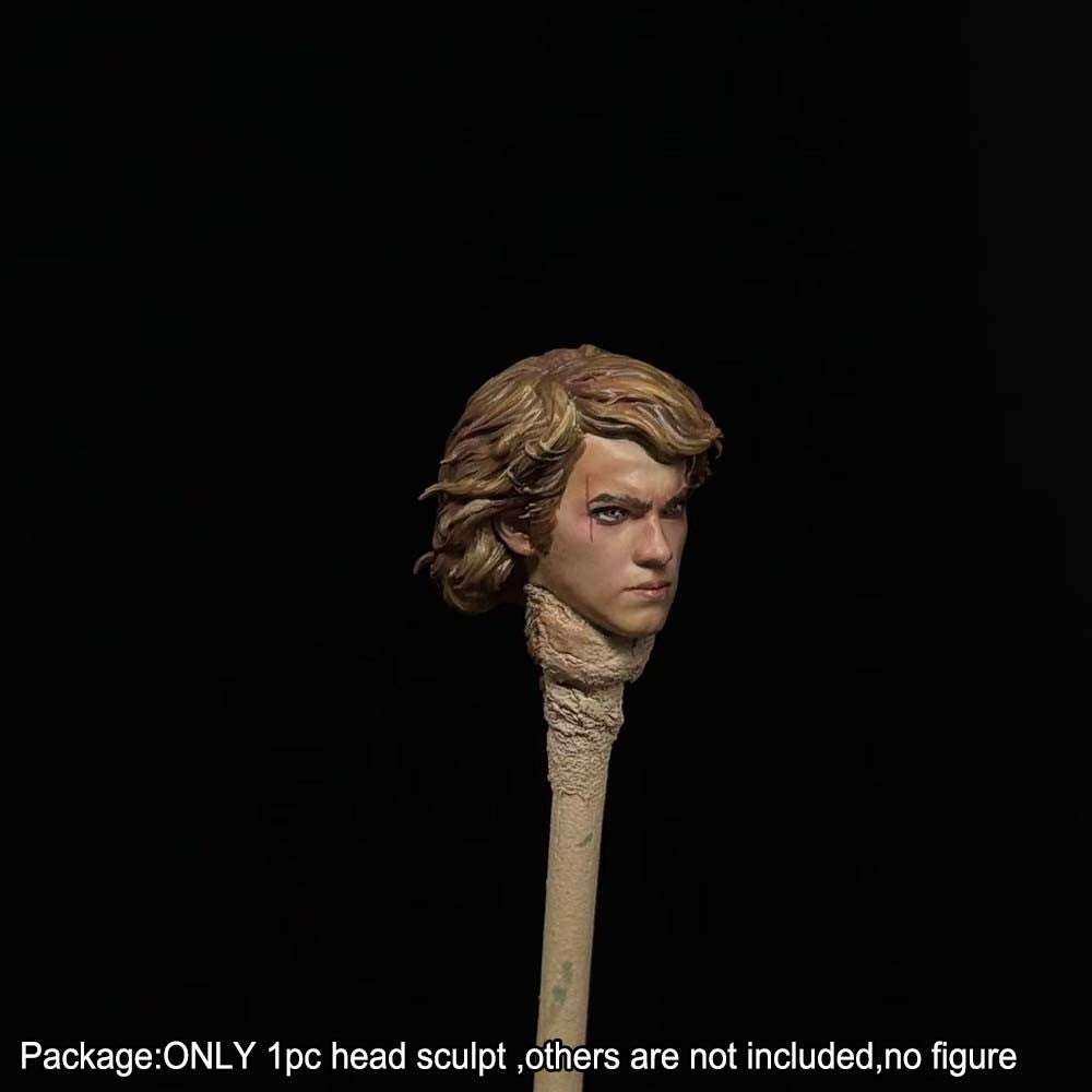 PRE-ORDER Premium 1/18 Anakin Man Male Head Sculpt Model For DIY 3.75" Action Figure