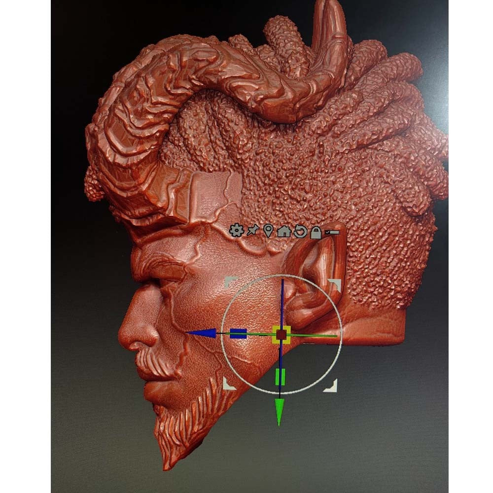 Unpainted 1/18 Goateman Man Head Sculpt Model For 3.75'' Acid Rain Joytoy Figure