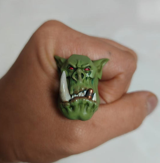 【PRE-ORDER】Premium Man Head Sculpt Head Model For Joytoy Warhammer 40k Ork Figure