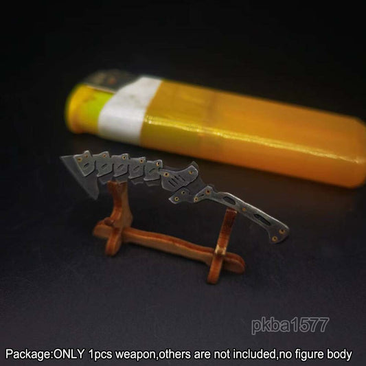 【PRE-ORDER】Handmade 1/18 Cyberpunk Metal Short Knife Weapon Model For 3.75'' Action Figure