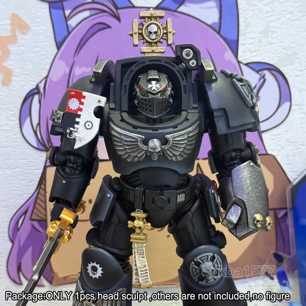 【PRE-ORDER】#B Premium Painted Man Head Sculpt Model For Joytoy Black Templar Action Figure