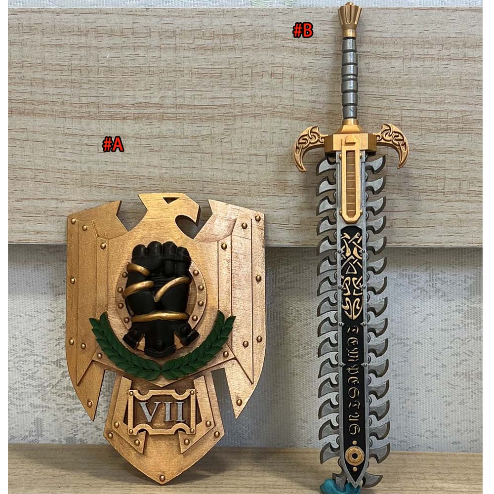 【PRE-ORDER】Premium Painted Sword Shield Model For Joytoy Warhammer Figure