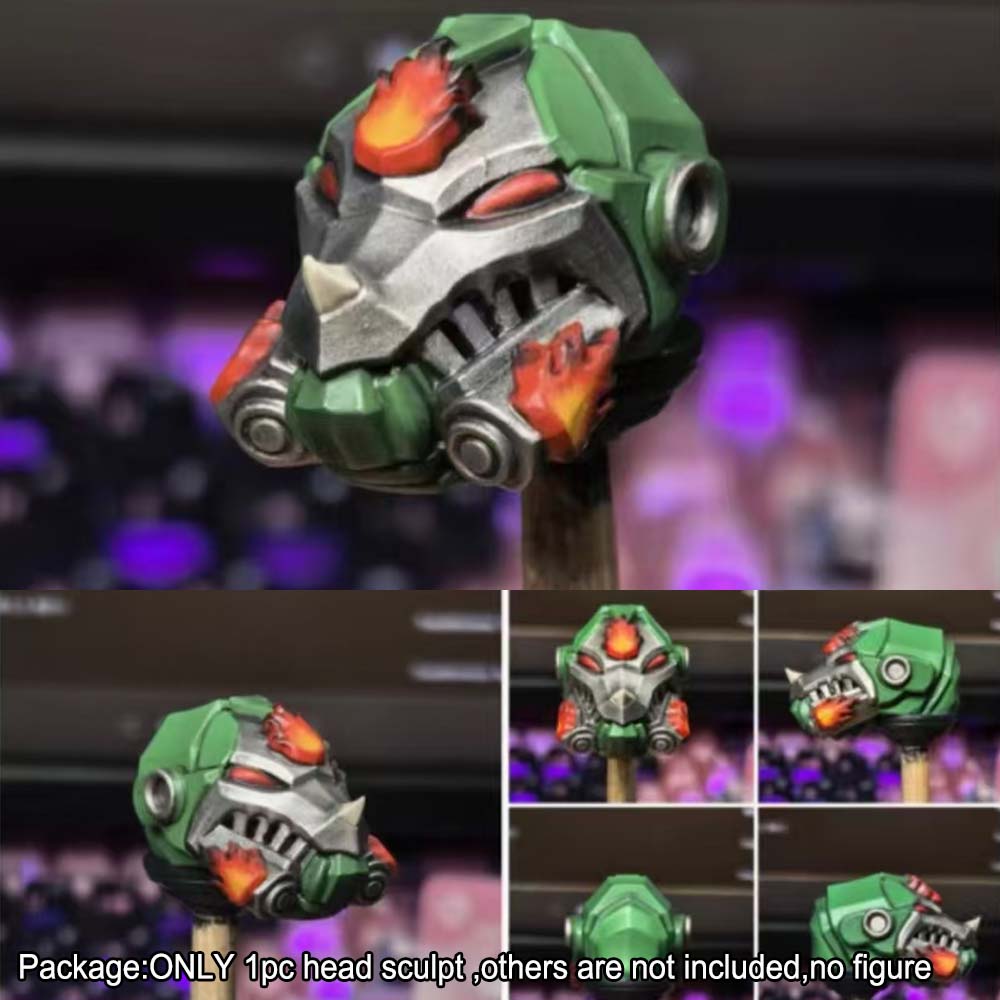 【PRE-ORDER】New Premium Painted Man Head Sculpt Helmet Model For joytoy warhammer40k Figure