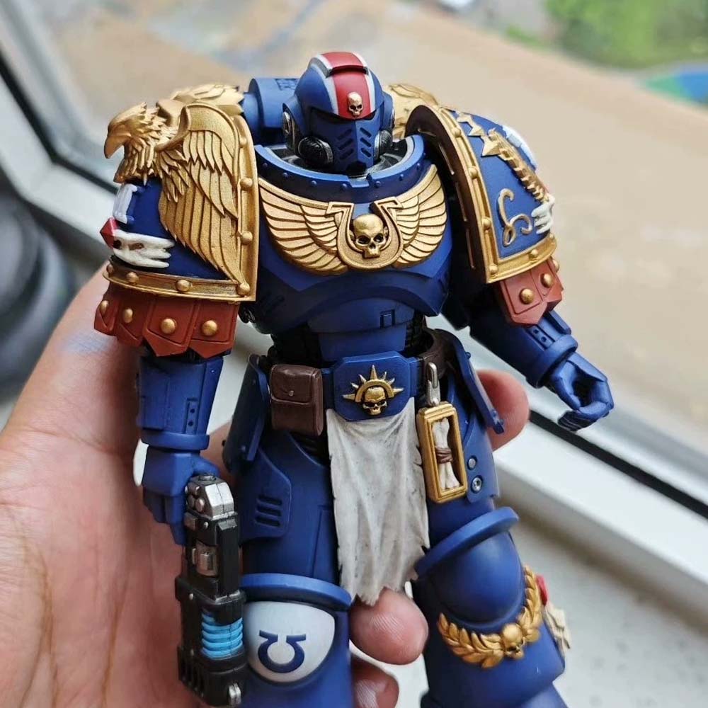 【PRE-ORDER】Premium painted Shoulder Pauldrons Pads For joytoy warhammer 4.0 Ultramarines Figure
