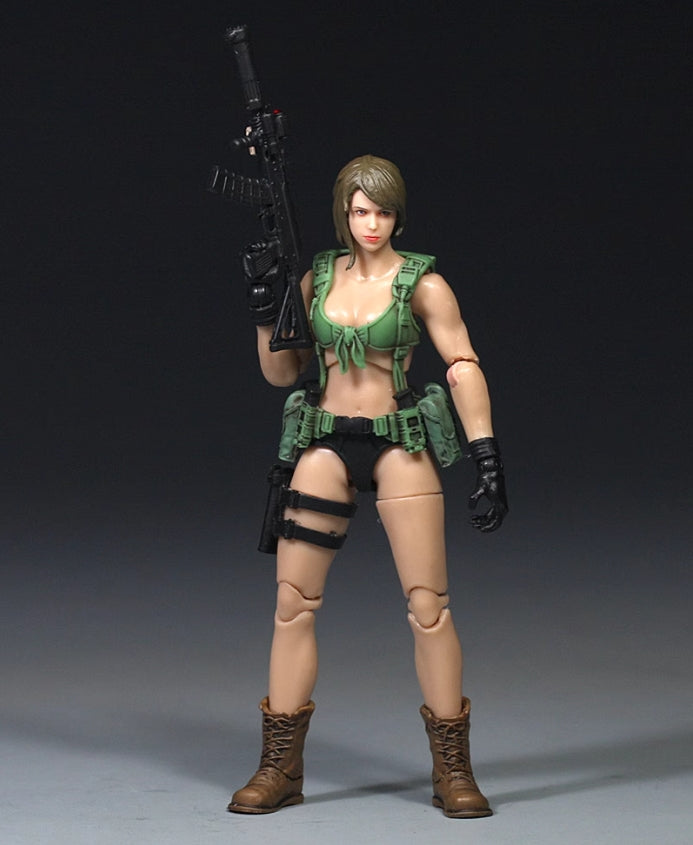 【PRE-ORDER】1/18 Scale 3.75" Quiet Female Soldier Action Figure Collectible Toy Gift