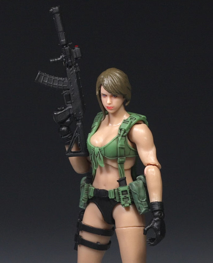 【PRE-ORDER】1/18 Scale 3.75" Quiet Female Soldier Action Figure Collectible Toy Gift