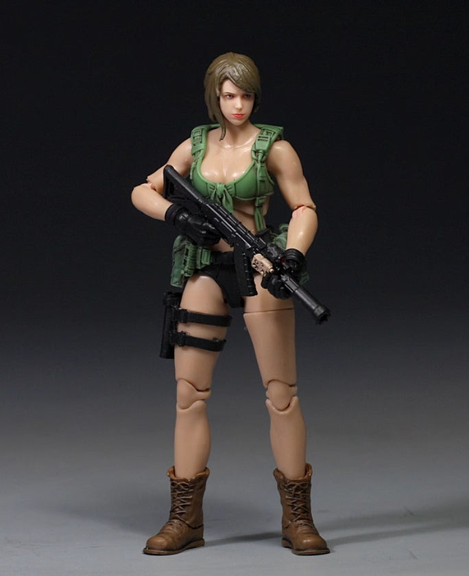 【PRE-ORDER】1/18 Scale 3.75" Quiet Female Soldier Action Figure Collectible Toy Gift
