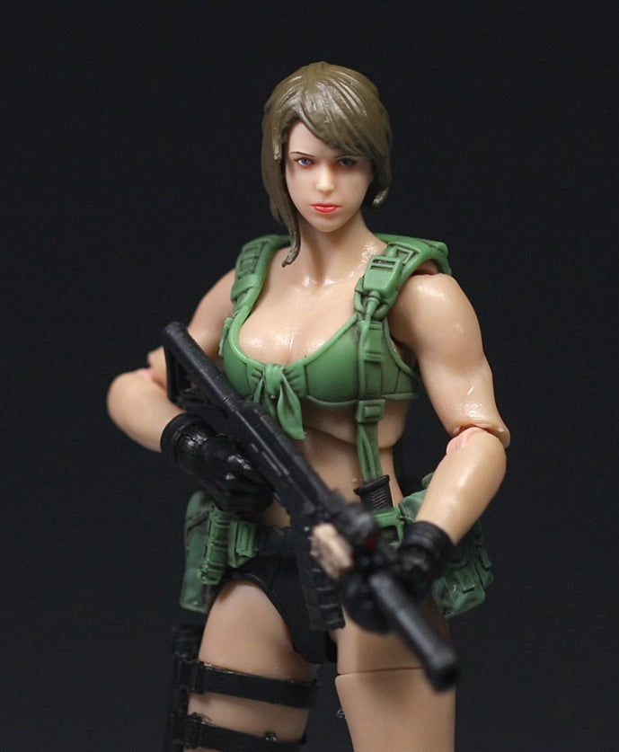 【PRE-ORDER】1/18 Scale 3.75" Quiet Female Soldier Action Figure Collectible Toy Gift