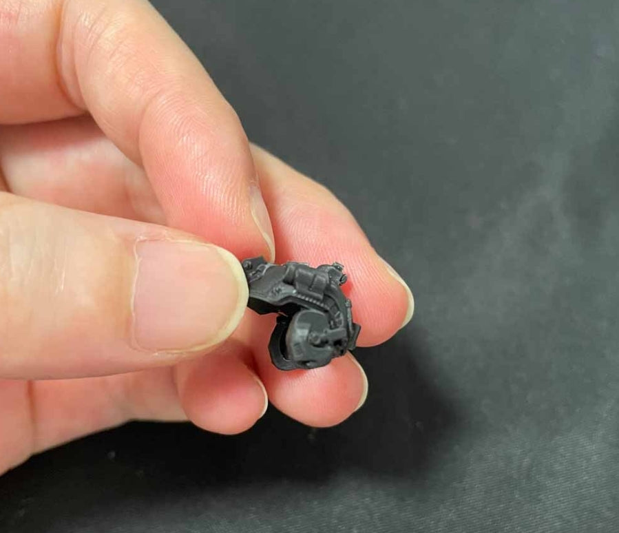 【PRE-ORDER】5pcs Unpainted Black 1/18 Army Four-eye Helmet Models For DIY 3.75" Action Figure