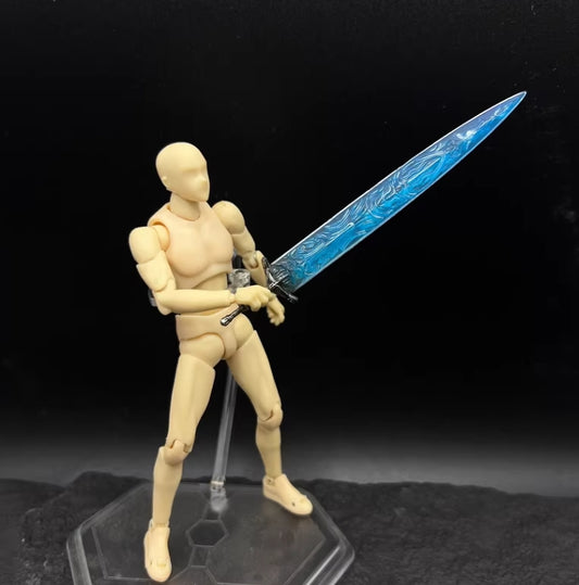【PRE-ORDER】New Painted 1/12 Knight Sword Weapon Decor For 6" Action Figure vtoys figma