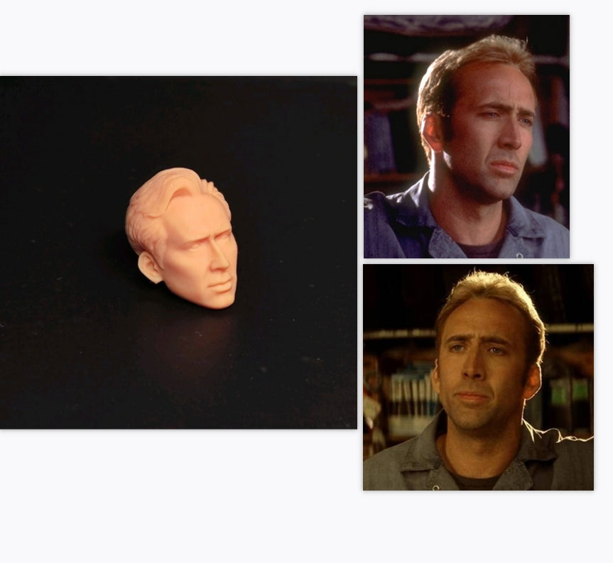 【PRE-ORDER】Custom Premium Painted 1/18 Nicholas Man Head Sculpt For 3.75" Action Figures