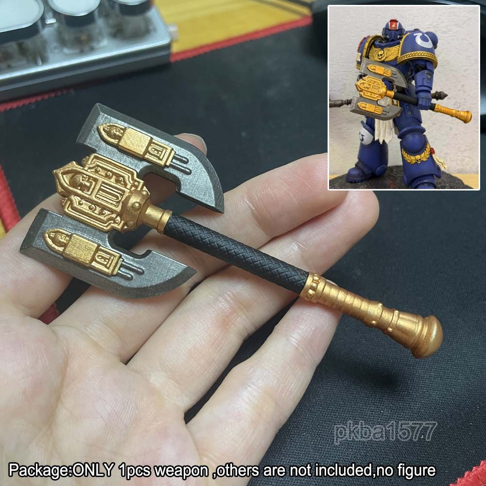 【PRE-ORDER】 Premium Painted 1/18 Axe Weapon For Joytoy Warhammer Action Figure