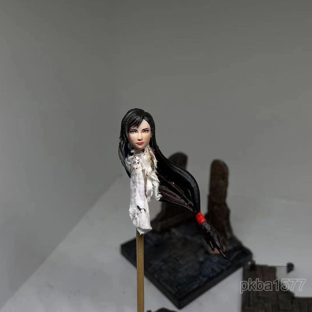【PRE-ORDER】Black Premium 1/18 Tifa Lockhart Head Sculpt Female Beauty Head For 3.75" Figure