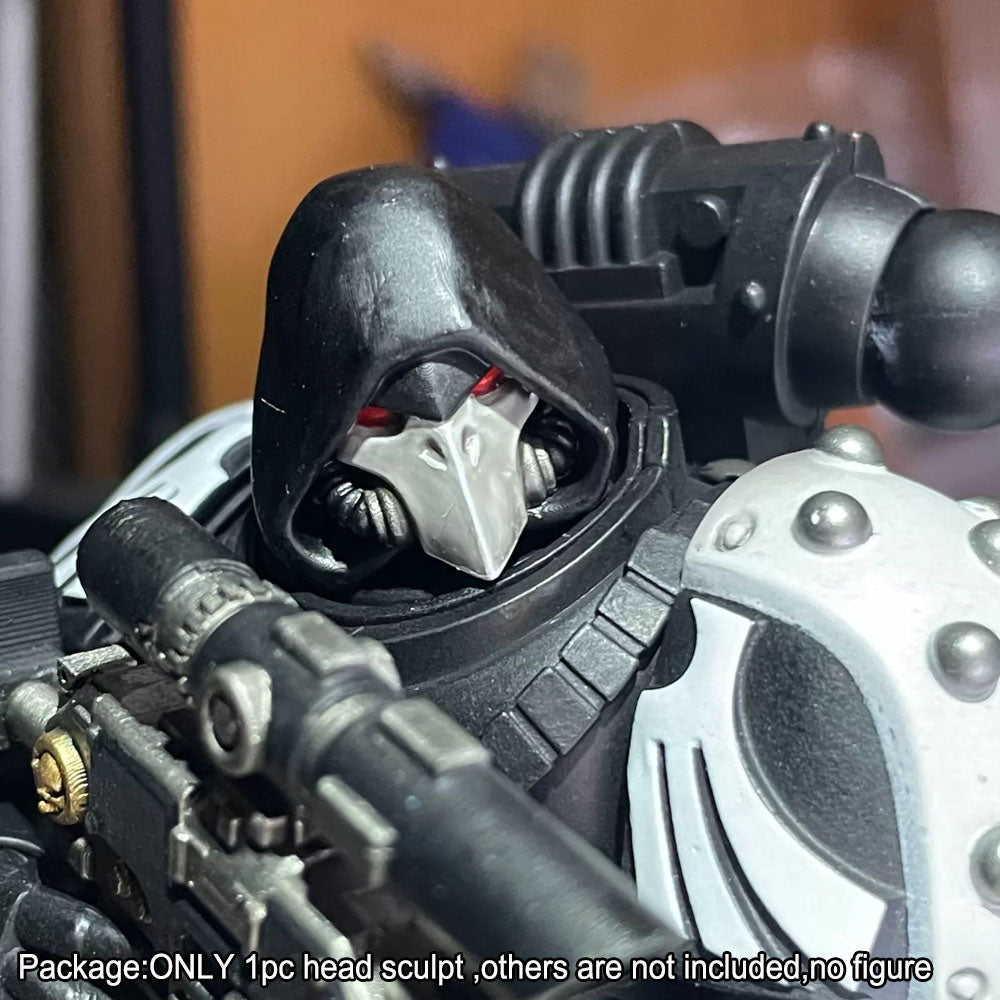 【PRE-ORDER】Premium Painted Head Sculpt For JoyToy Warhammer 40k Raven Guard Series Action Figure Bodies