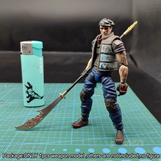 【PRE-ORDER】Handmade 1/18 Long-handled Sword Knife Weapon Model For 3.75" Figure Accessory