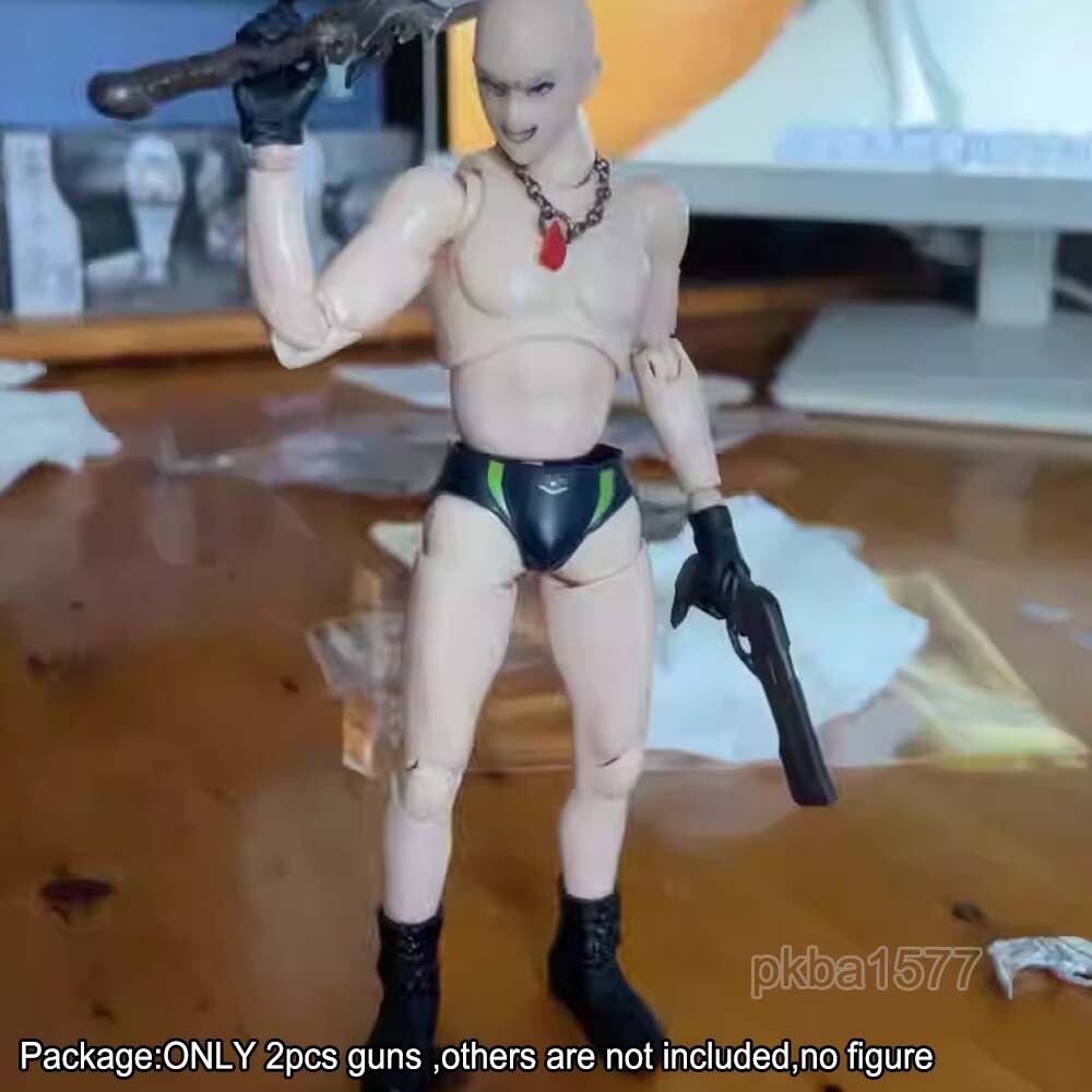 【PRE-ORDER】2pcs Painted 1/12 Scale Guns Weapon Model For DIY 6" Action Figure