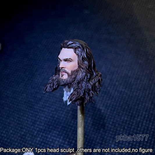 【PRE-ORDER】Premium 1/18 Long Hair Aquaman Head Sculpt Male Soldier Head For 3.75" Figure