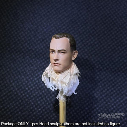 【PRE-ORDER】Premium 1/18 Tom Hanks Head Sculpt Male Soldier Head Model For 3.75" Figure