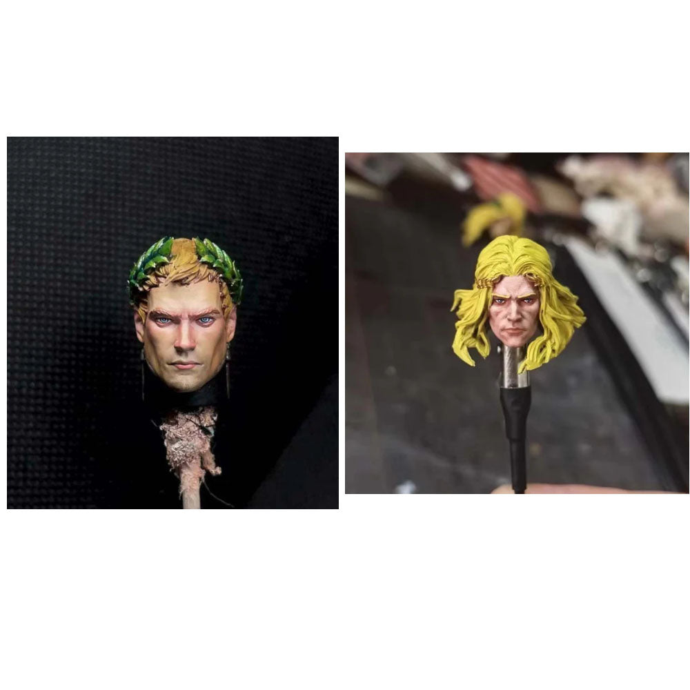 【PRE-ORDER】2pcs Premium Painted Soldier Head Sculpt for Joytoy Warhammer 40k figure