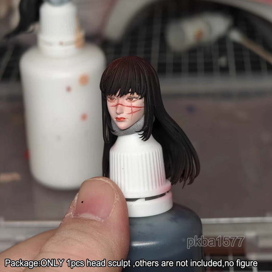 【PRE-ORDER】#B Premium 1/12 Mitaka Asa Female Head Sculpt Head Model For 6" Romankey Figure