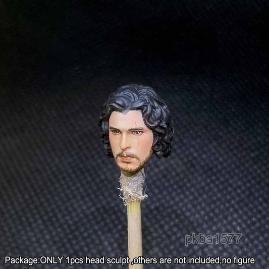 【PRE-ORDER】NEW Premium 1/18 Jon Snow Head Sculpt Male Soldier Head For 3.75" Figure