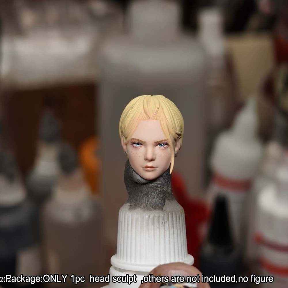 【PRE-ORDER】Premium 1/12 Beauty Girl Head Sculpt Model For 6" Romankey Crazy Action Figure