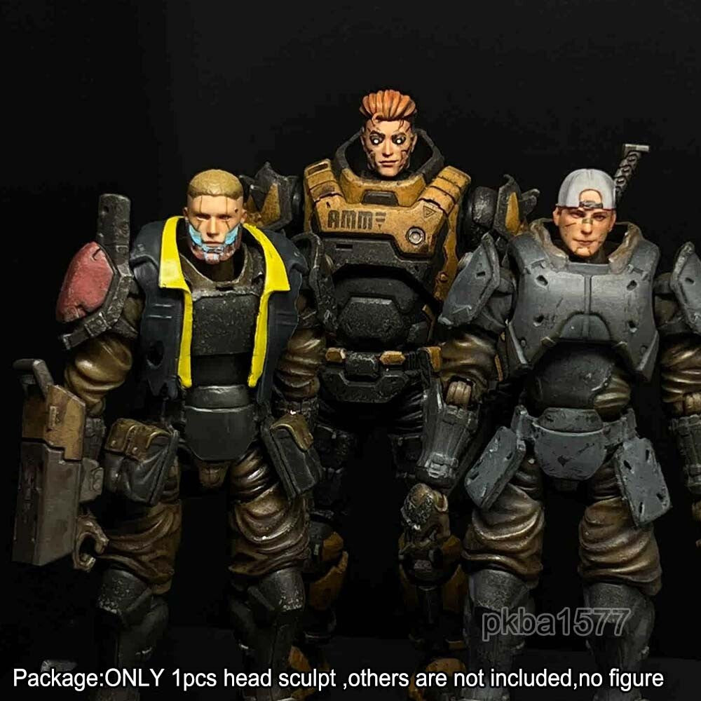 【PRE-ORDER】Premium 1/18 Cool Cyberpunk Man Head Sculpt Male Head For 3.75" Acid Rain Figure