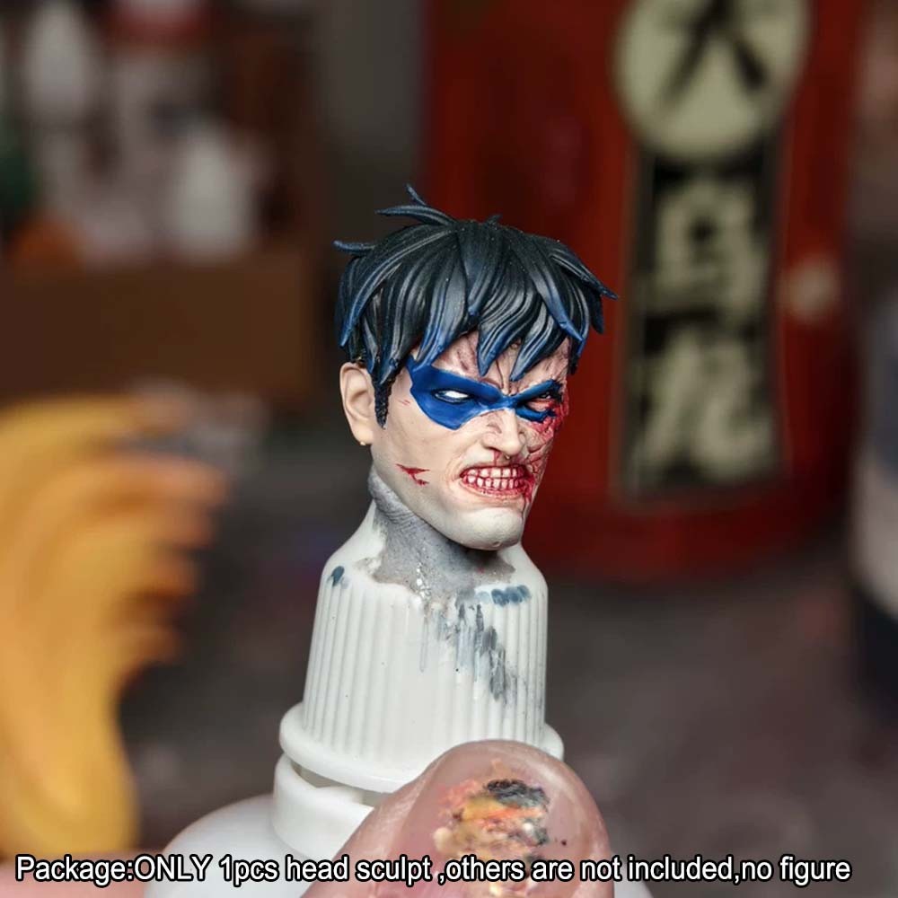 【PRE-ORDER】Premium 1/12 Bat Man Head Sculpt Head Model For 6" Romankey Vtoys Action Figure