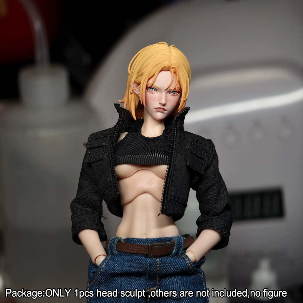 【PRE-ORDER】Painted Premium 1/12 Cool Female Lady Head Sculpt For 6" romankey cf Figure Body
