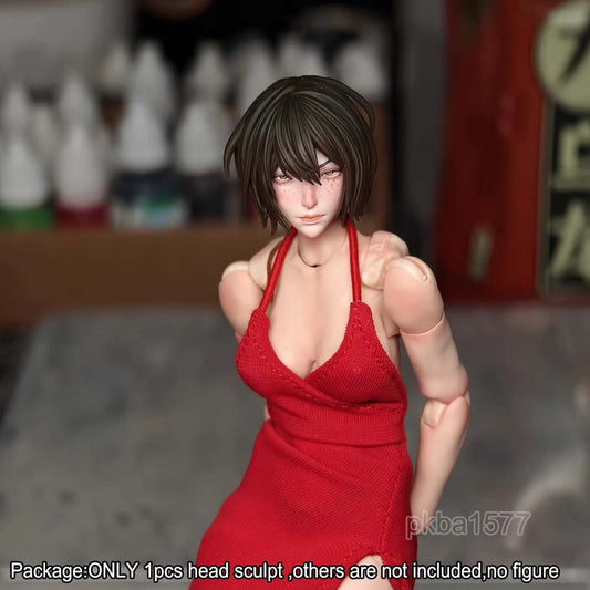 【PRE-ORDER】Premium 1/12 Beauty Lady Female Head Sculpt Model For 6" Romankey Crazy Figure