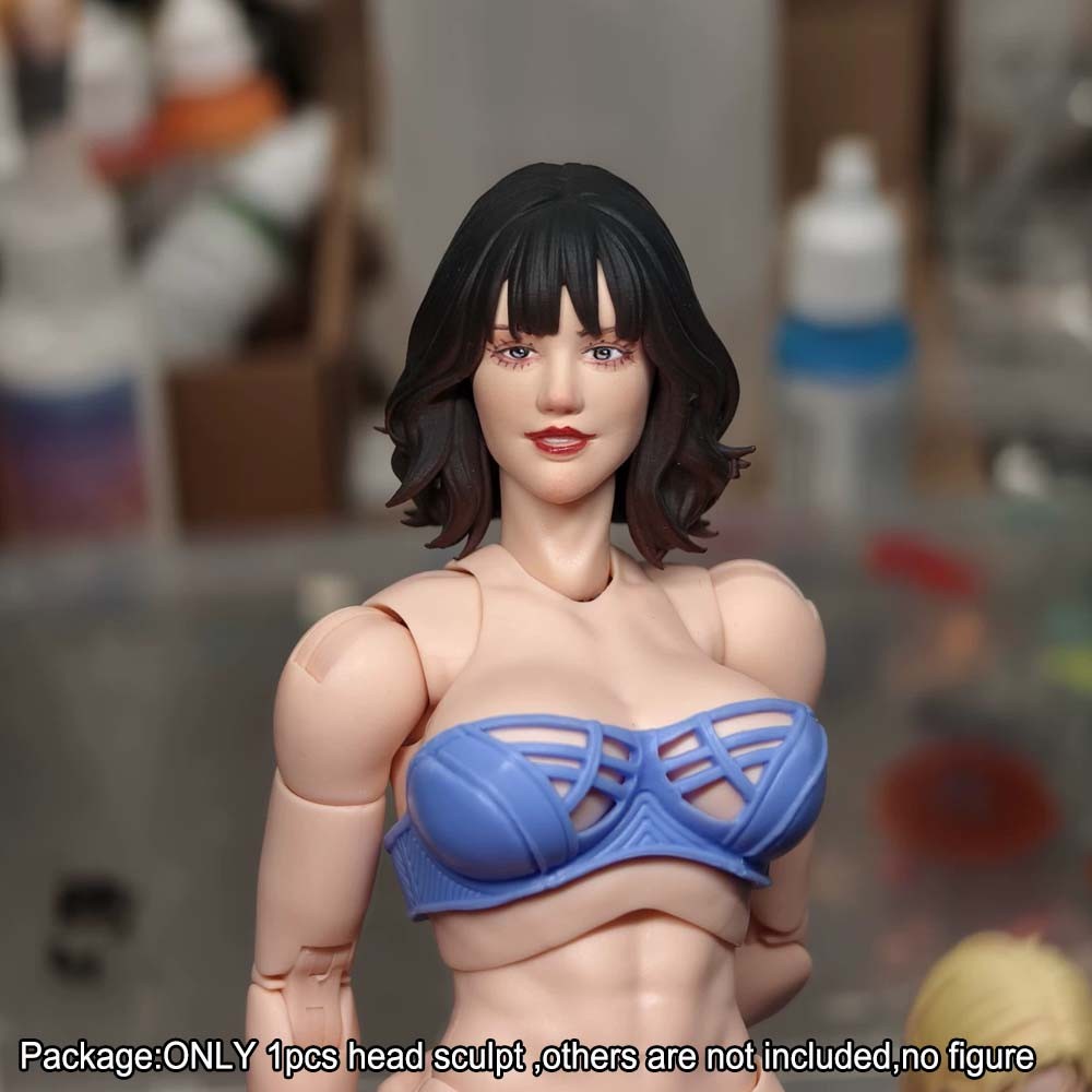 【PRE-ORDER】Premium Painted 1/10 Female Head Sculpt For DIY 6" Fury Toy Figure Body