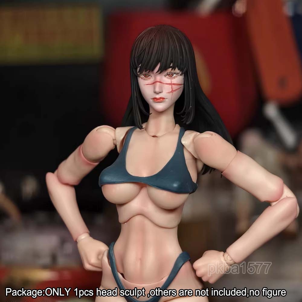 【PRE-ORDER】#B Premium 1/12 Mitaka Asa Female Head Sculpt Head Model For 6" Romankey Figure