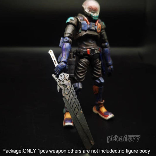 【PRE-ORDER】Handmade 1/18 scale Cyberpunk Metal Sword Weapon Model For 3.75'' Action Figure