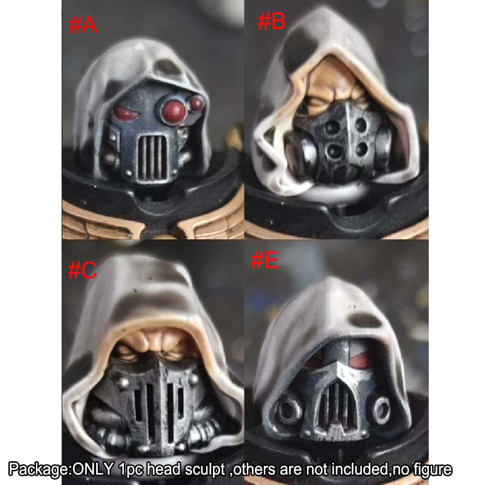 【PRE-ORDER】Premium Painted Man Head Sculpt Model For Joytoy Warhammer 40k Action Figure