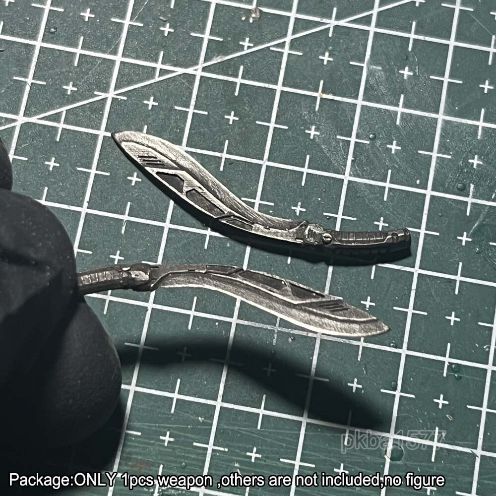 1/18 Scale Punk Weapon Metal Knife Model For DIY 3.75'' Acid Rain Action Figures
