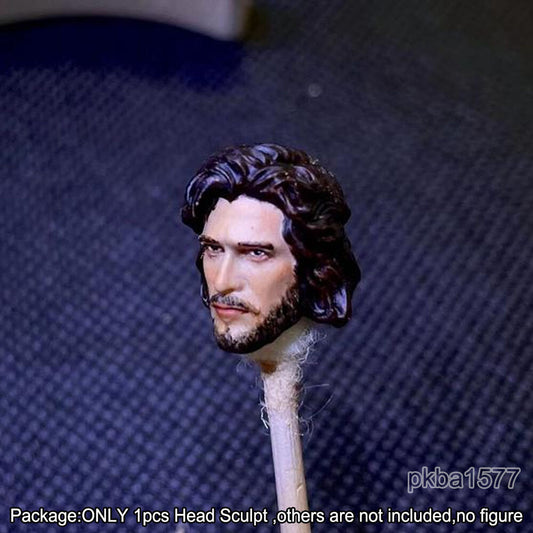 【PRE-ORDER】Premium 1/18 Scale Jon Snow Head Sculpt Male Soldier Head For 3.75" Figure