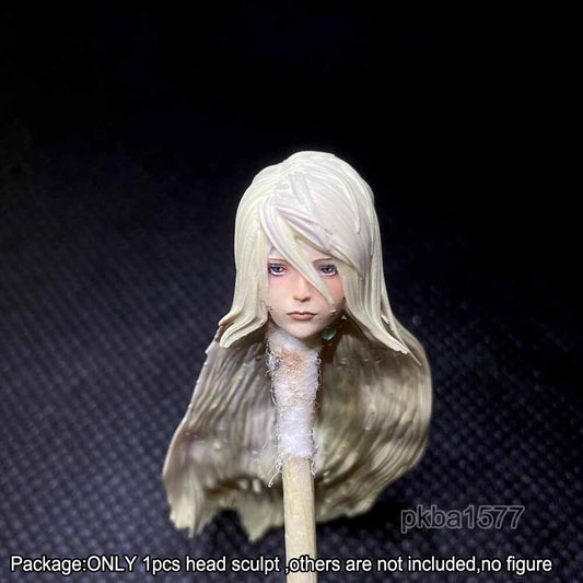 【PRE-ORDER】Premium 1/18 Long Hair Female Head Sculpt Soldier Head For 3.75" Action Figure