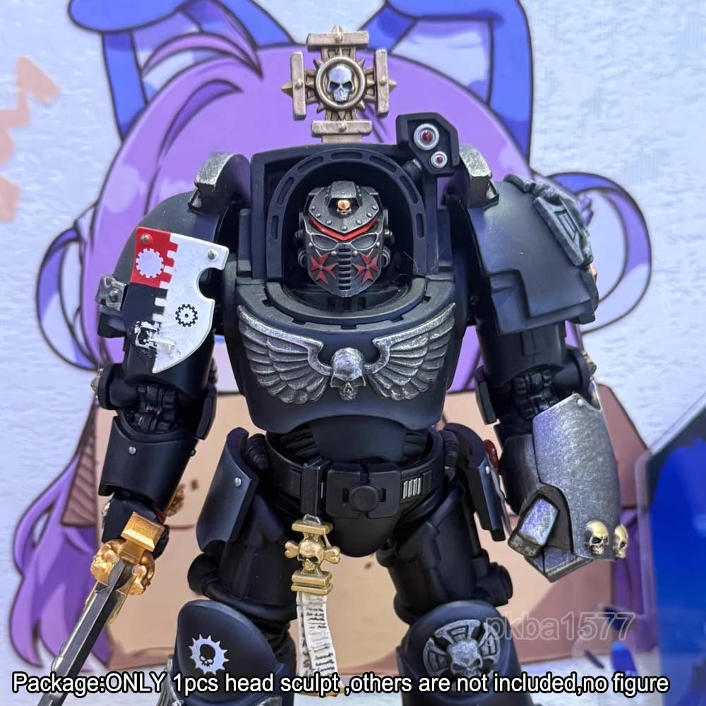 【PRE-ORDER】#C Premium Painted Man Head Sculpt Model For Joytoy Black Templar Action Figure