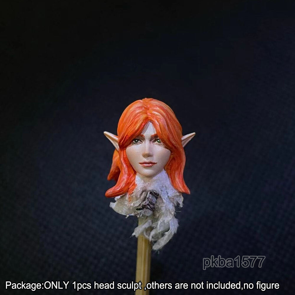 【PRE-ORDER】Premium 1/18 Female Elf Girl Head Sculpt Soldier Head For 3.75'' Action Figure