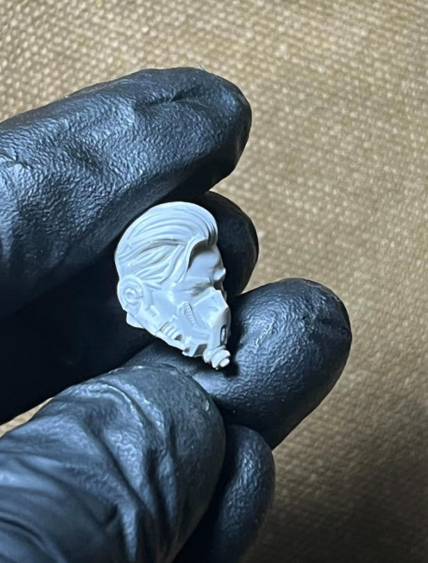 Unpainted 1/18 Punk Man Head Sculpt Model For 3.75'' Acid Rain Joytoy Figure