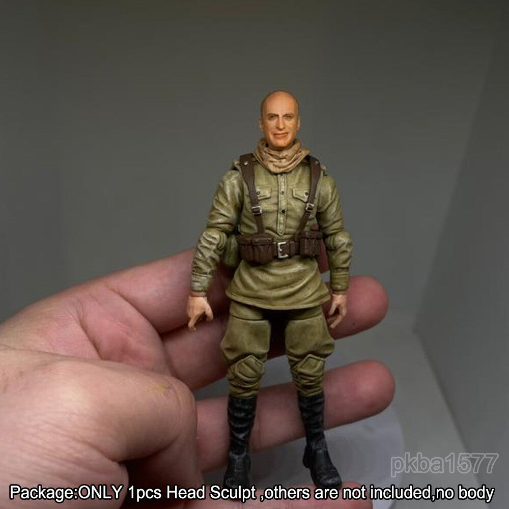 【PRE-ORDER】Premium 1/18 Military General Man Head Sculpt Soldier Male Head For 3.75" Figure