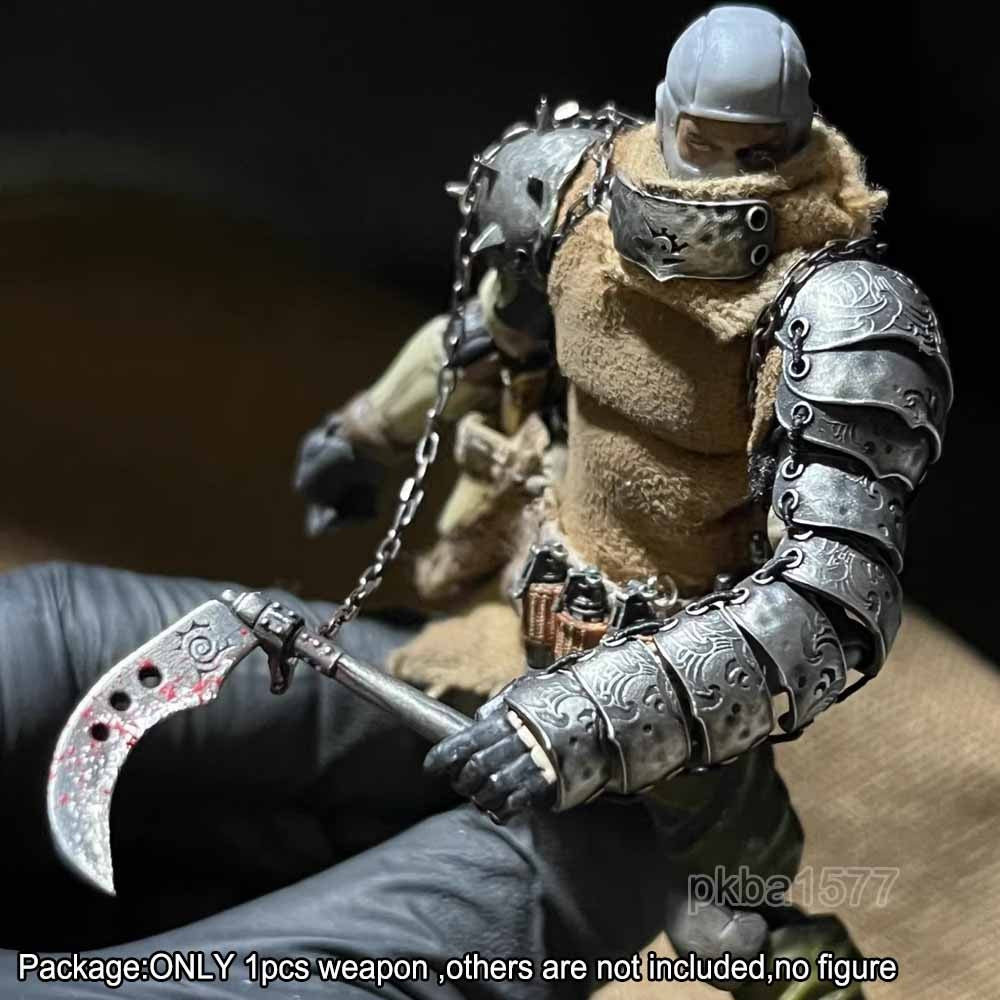 Premium 1/18 Metal Sickle Weapon For DIY 3.75'' Action Figures