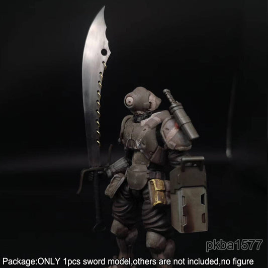 【PRE-ORDER】Handmade Cool 1/18 Metal Nine Ring Knife Sword Weapon Model For 3.75'' Figure