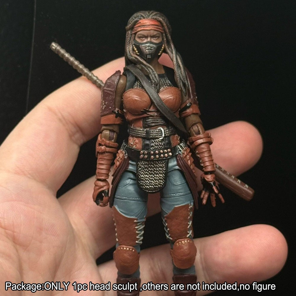 【PRE-ORDER】Premium Hand-painted 1/18 Mask Female Head Sculpt For DIY 3.75" Action Figure