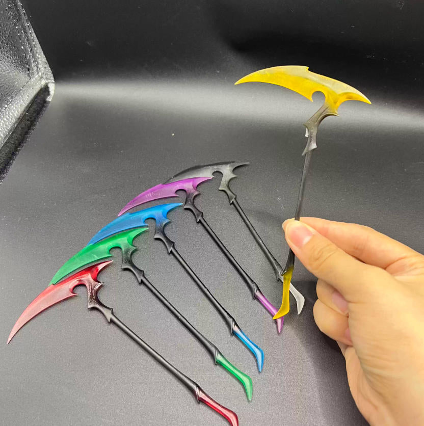 【PRE-ORDER】Painted 1/12 Scale Sickle Hook Sword Weapon Model for 6" Action Figure Accessory
