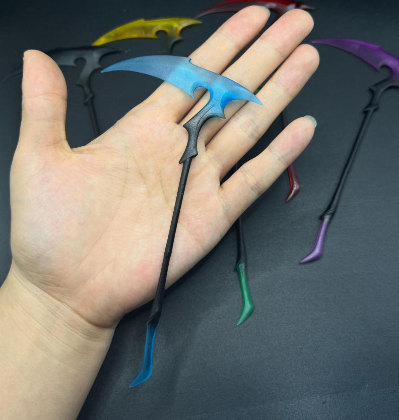 【PRE-ORDER】Painted 1/12 Scale Sickle Hook Sword Weapon Model for 6" Action Figure Accessory