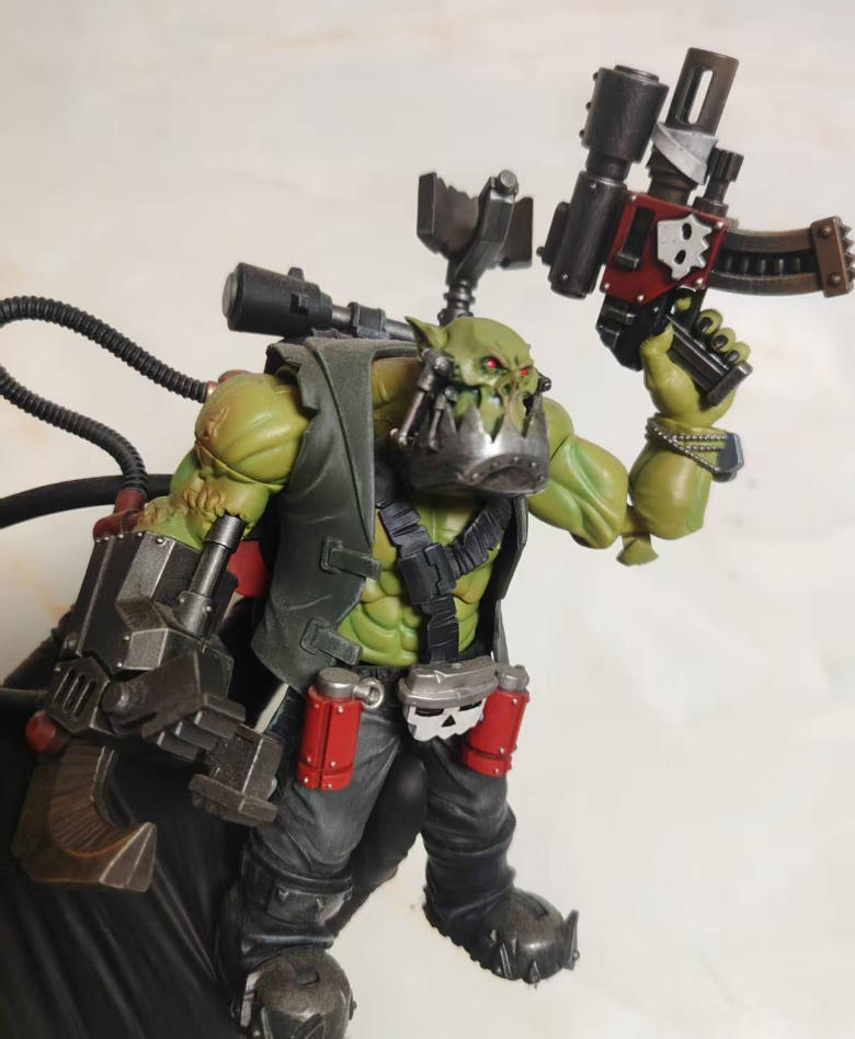 【PRE-ORDER】Premium Man Head Sculpt Head Model For Joytoy Warhammer 40k Ork Figure