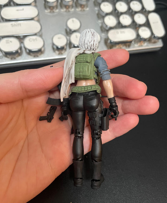 【PRE-ORDER】 New Set Painted 1/18 Scale Hacker Claw/Mai Xiaowen Female Soldier Action Figure Toy Gift
