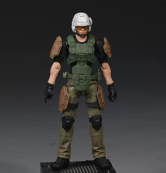 【PRE-ORDER】Premium 1/18 3.75" halo Marine Army Man Soldier Action Figure Toy Xmas Gift